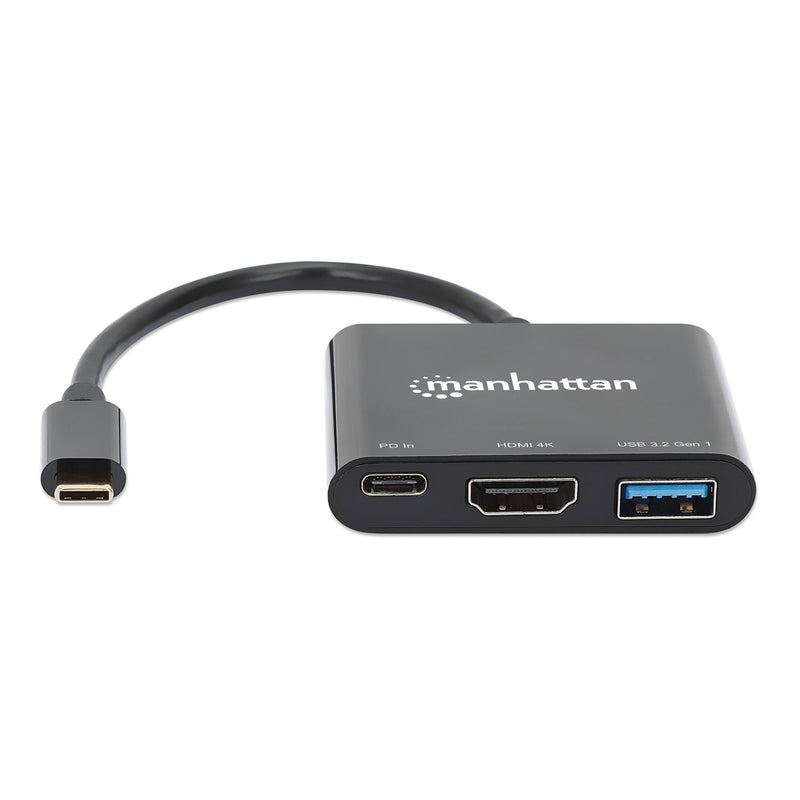 Manhattan 130622 3-in-1 USB-C to HDMI Docking Converter with 100W Power Delivery