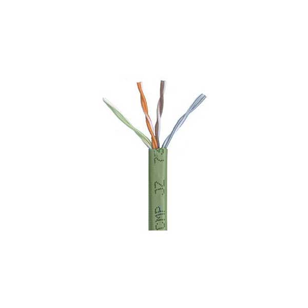 Belden Belden 1585A Green Cat5e Plenum (CMP) Cable, 23AWG, 4-Pair, 200MHz, Sold By The Foot Default Title

