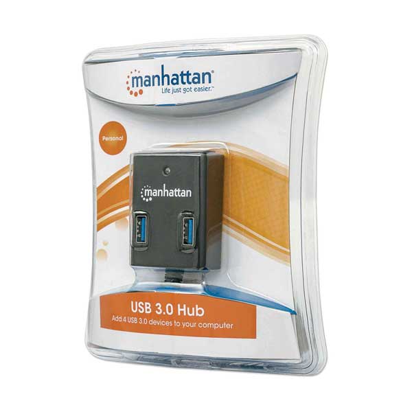 Manhattan 162296 4-Port SuperSpeed USB 3.0 Hub