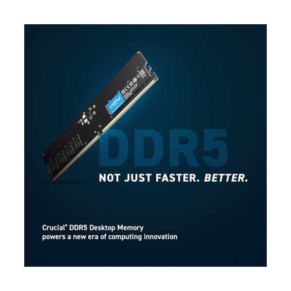 Crucial 16GDDR5-4800 CT16G48C40U5T 16GB DDR5 4800MHz UDIMM Memory Module