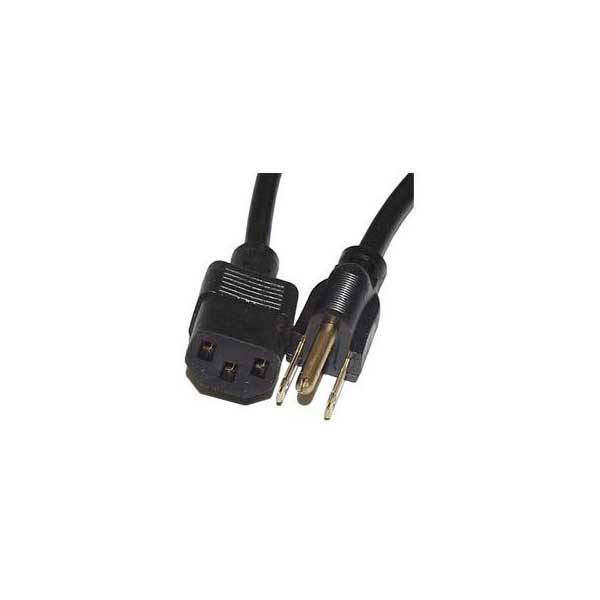 Quail Electronics Black 18AWG 3 SVT Shielded Power Cord - 10' Default Title
