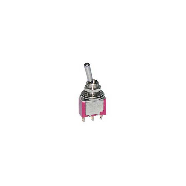 Miniature Momentary Toggle Switch - SPDT / (On) - Off - (On)