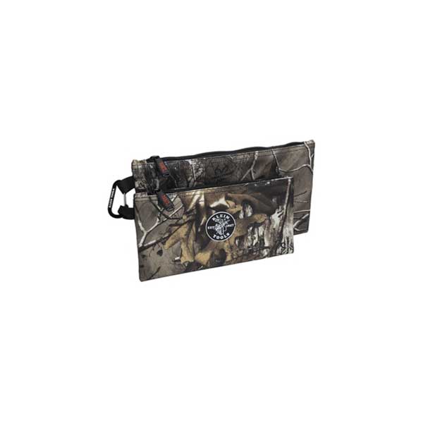 Klein Tools Tradesman Pro Organizer Camouflage Zipper Bags (2 Pack)