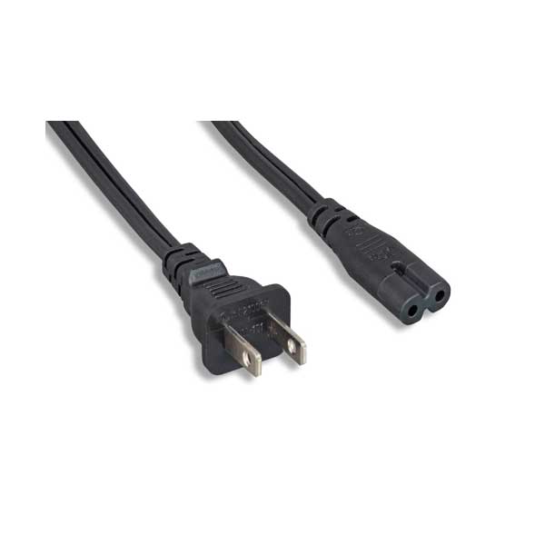 COMTOP COMTOP 65-403P-10 10ft 18AWG Non-Polarized Notebook Power Cord NEMA 1-15P To C7 Default Title
