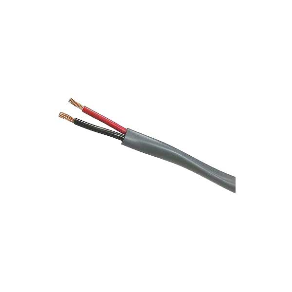 Condumex 656018 16 AWG 2 Conductor Grey Stranded Bare Copper Semi-Rigid PVC Insulated Jacket Cable