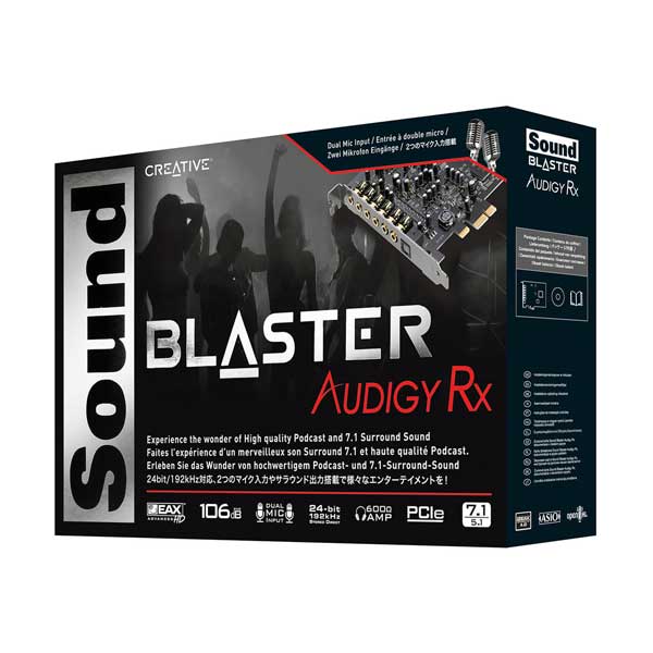 Creative Labs 70SB155000001 Sound Blaster Audigy RX PCIe 7.1 Channel Surround Sound Card