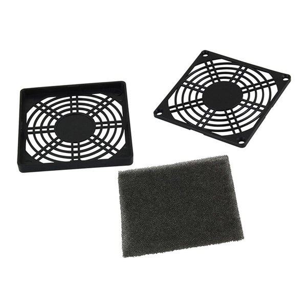 NTE Electronics NTE 77-FF120 3-Piece Synthetic Nylon Fiber Fan Filter Kit for 120mm Fans Default Title
