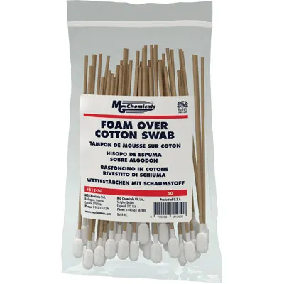 MG Chemicals 812-50 Foam Over Cotton Swabs (50 Pack)