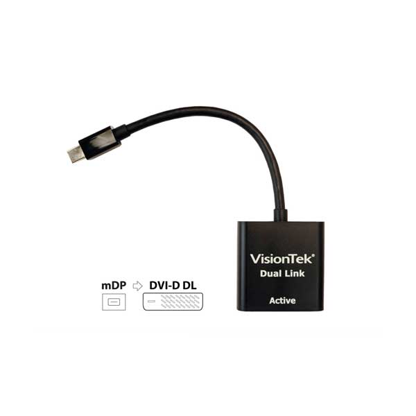 VisionTek Mini DisplayPort to Dual Link DVI-D Adapter