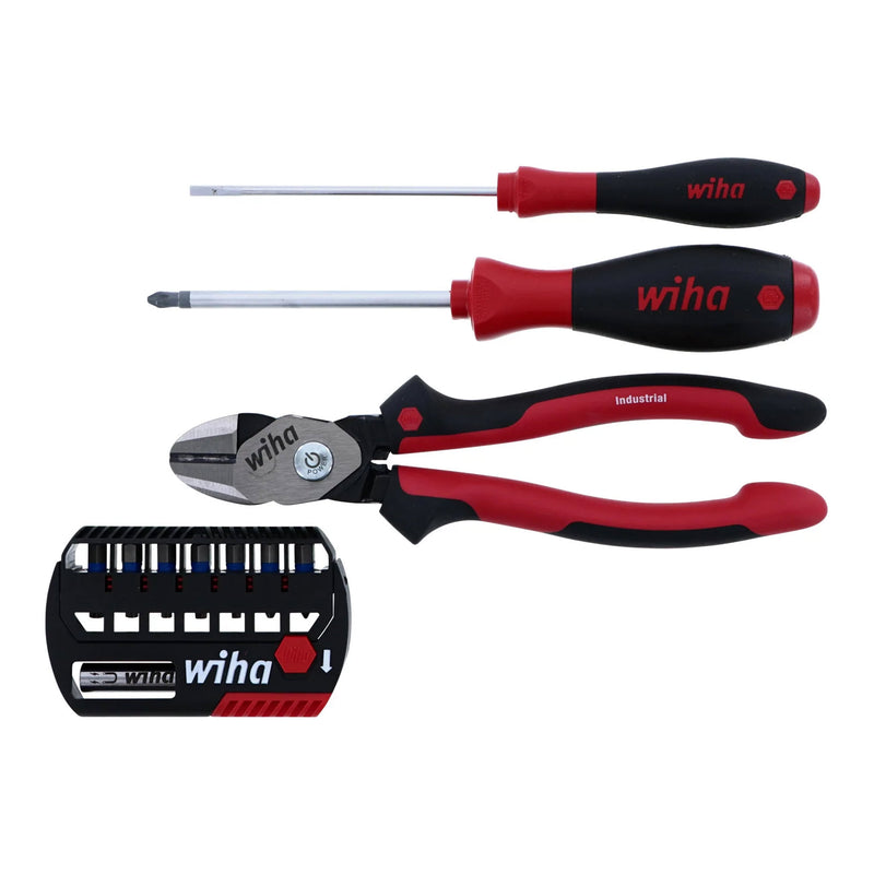 Wiha 91239 9-Piece RedStripe Jumbo Tech OT-LC Tote Tool Kit