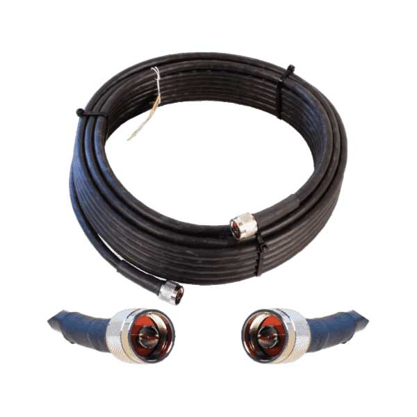 weboost weBoost 952360 60ft 50Ohm Black Ultra Low-Loss LMR 400 Wilson Coax Cable with N-Male to N-Male Connectors Default Title
