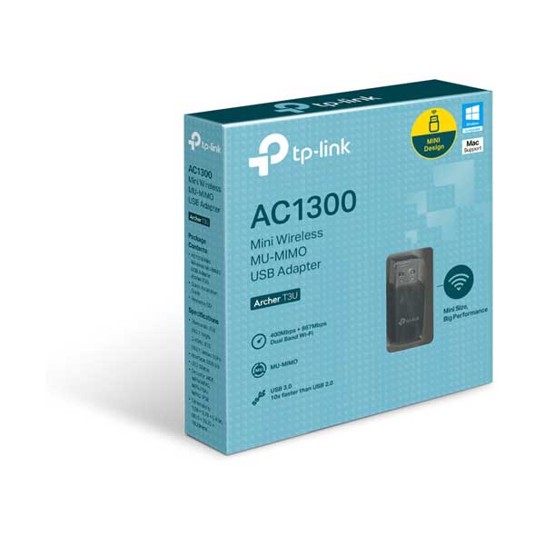 TP-Link ARCHERT3U Archer T3U AC1300 Mini Wireless MU-MIMO USB Adapter