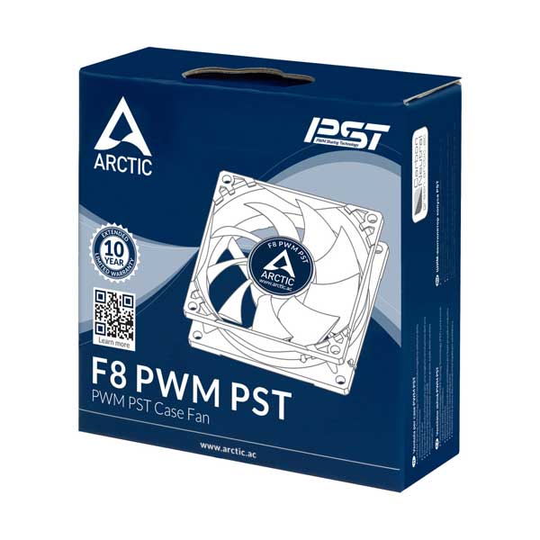 ARCTIC F8 PWM 80mm Fluid Dynamic Bearing PST 4-Pin Case Fan