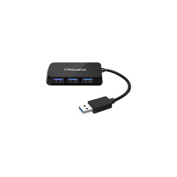 Aluratek Aluratek AUH2304F 4-Port USB 3.0 SuperSpeed Hub with Attached Cable Default Title
