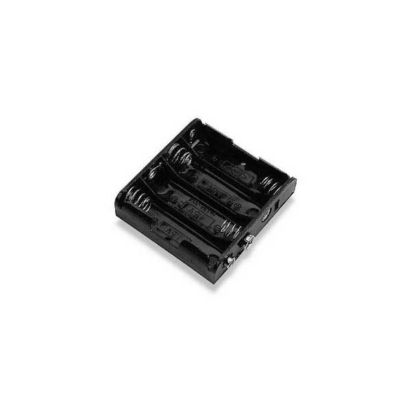 Philmore Battery Holder for (4) AA with Standard Snap Connector