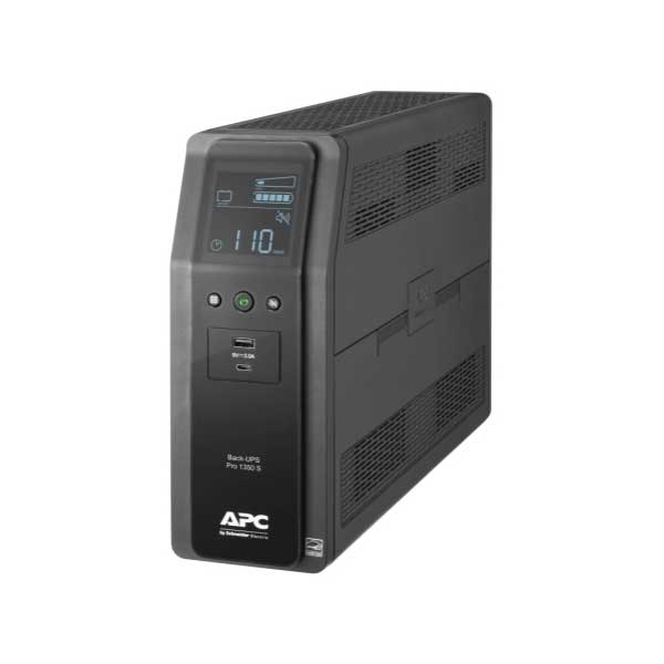 APC APC BR1350MS 10-Outlet 1350VA LCD Back UPS PRO with Dual-Port USB Charger and SineWave Default Title

