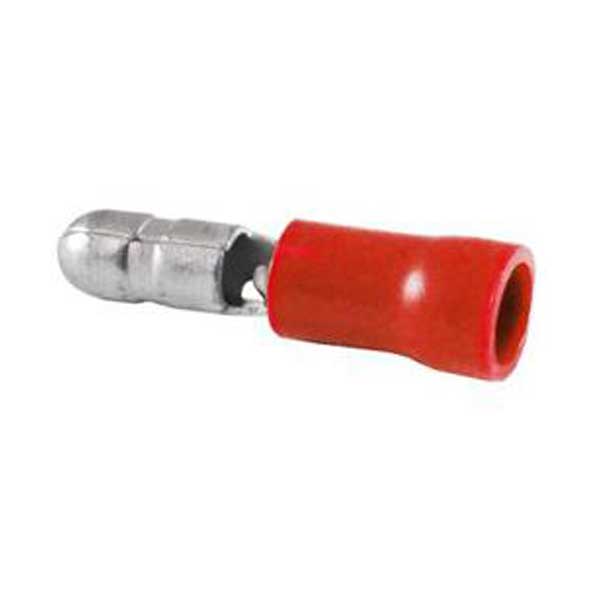 Red Vinyl Insulated Bullet Plug 22-18 AWG 8pc