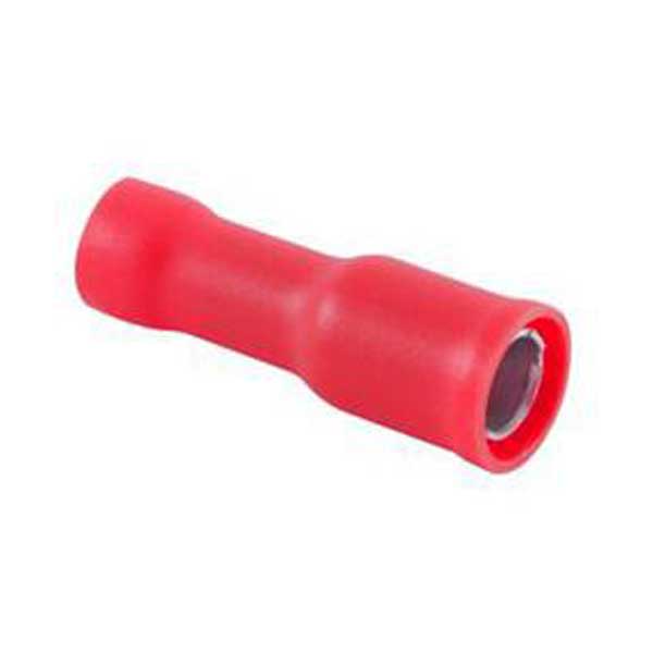 Red Vinyl Insulated Female Bullet Receptacles 22-18 AWG 8pc