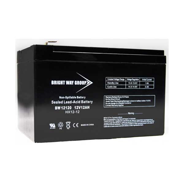 Bright Way Group Bright Way Group BW 12120 F2 12V 12Ah Rechargeable Sealed Lead Acid Battery with F2 Terminals Default Title
