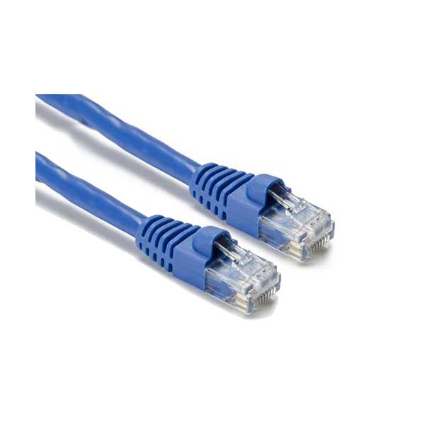SR Components C5EPCBL36 3ft Cat5e Molded Patch Cable with Blue Boot 6-Pack