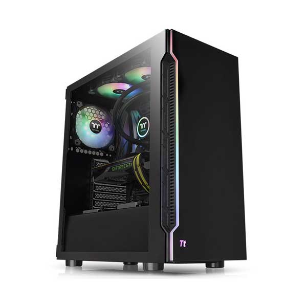Thermaltake Thermaltake CA-1M3-00M1WN-03 H200 Tempered Glass RGB ATX Mid Tower Computer Case Default Title
