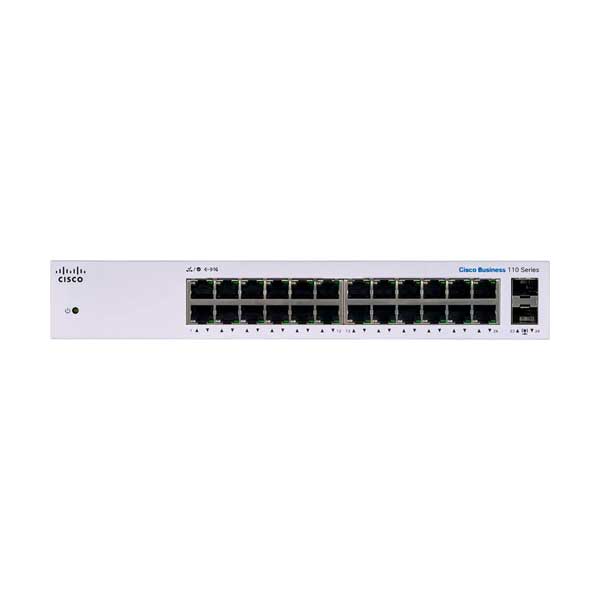 Cisco Business CBS110-24T-NA 24-Port Gigabit Desktop Switch