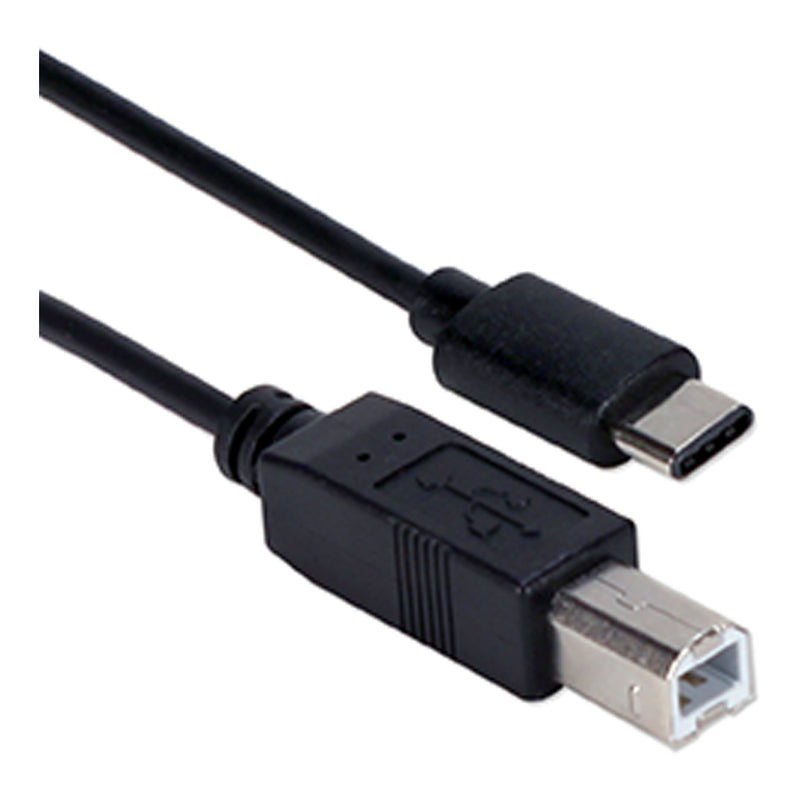 QVS CC2235-1M 3.3ft / 1-Meter 3Amp USB-C to USB-B Data Cable