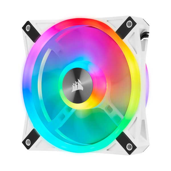 CORSAIR CORSAIR CO-9050103-WW White 120mm iCUE QL120 RGB PWM Fan Default Title
