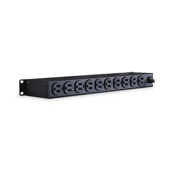 CyberPower CPS1215RM Surge Protector, 120V/15A, 10 Outlets, 15ft Power Cord, 1U Rackmount
