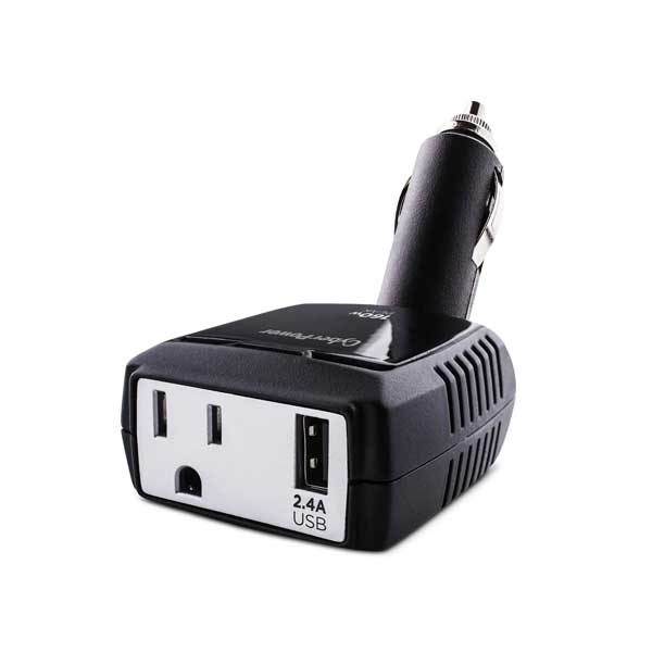 CyberPower CPS160PBURC1 160W DC Power Inverter with 120VAC Outlet and 5VDC 2.4A USB-A Charging Port