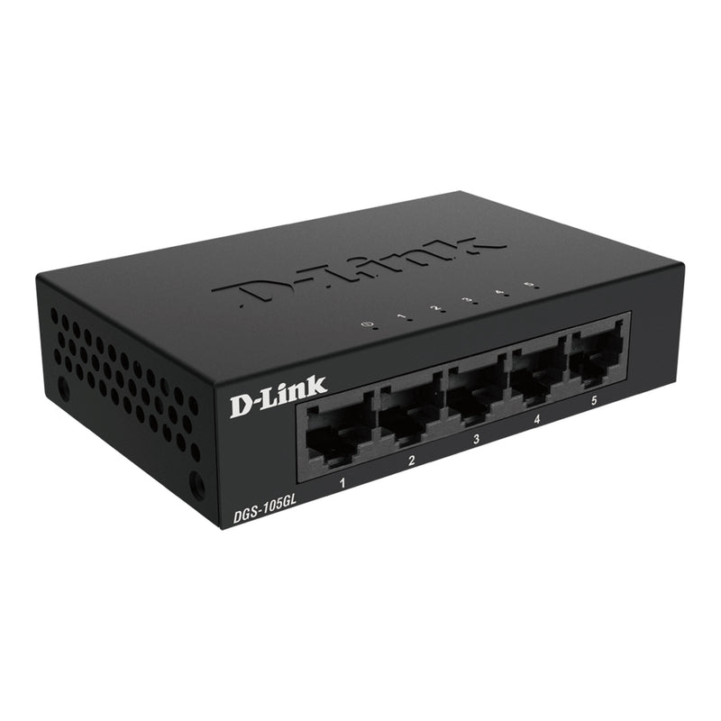 D-Link DGS-105GL 5-Port Gigabit Metal Unmanaged Desktop Switch