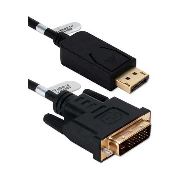 QVS DPDVI-06 6ft DisplayPort to DVI Digital Video Cable