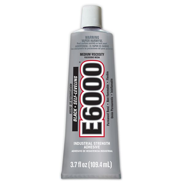 Eclectic Eclectic E-6000BLK 3.7oz Black Self-Leveling E6000 Industrial Strength Adhesive Default Title
