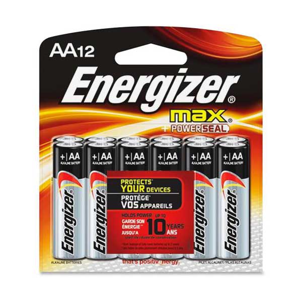 Energizer MAX AA Alkaline Batteries - 12 Pack