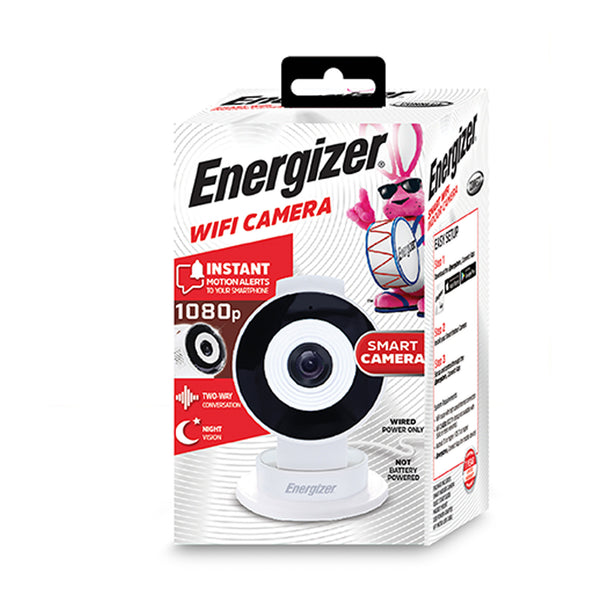 Energizer Energizer EIX1-1004-WHT White 1080p Full HD Smart Wi-Fi Indoor Camera Default Title
