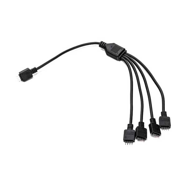 EKWB EKWB EK-RGB-Y-4 4-Pin RGB Source Header to 4-Way 4-Pin RGB Header Splitter Cable Default Title
