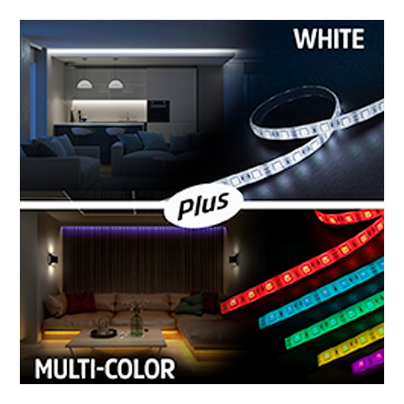 Energizer EOS2-1001-WHT 16ft Smart Wifi Multi-Color RGB LED Light Strip