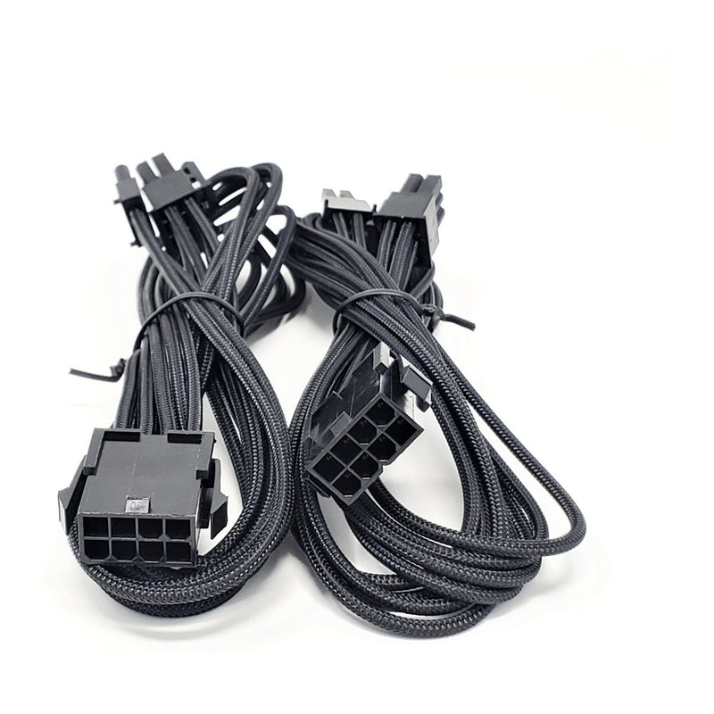 Micro Connectors F04-240BK-KIT Black Premium Sleeved PSU Cable Extension Kit