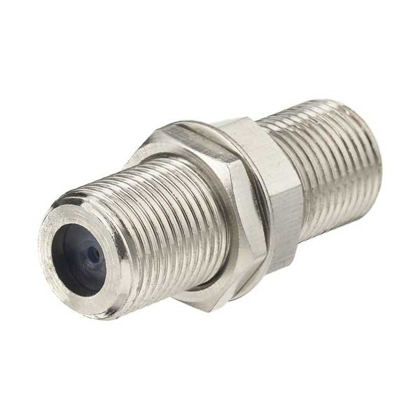 SR Components FBJTP RF Coaxial Straight Coupler Connector Adapter F-Type Female Jack to F-Type Female Bulkhead with Washer