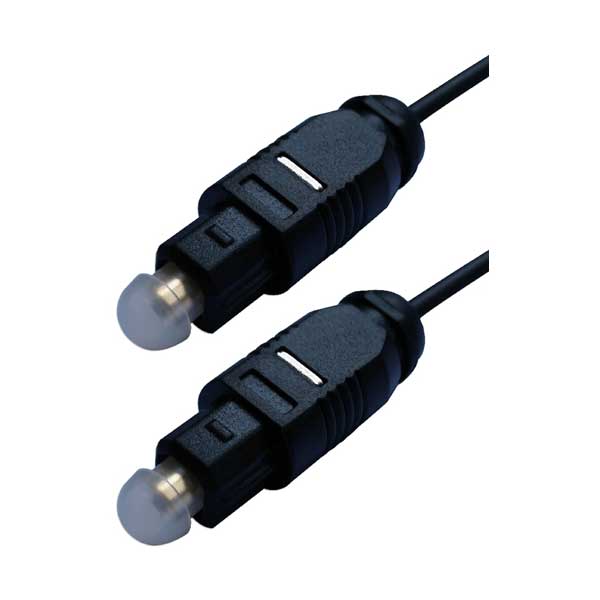 QVS QVS FCT-15 15ft Toslink Digital/SPDIF Optical UltraThin Audio Cable Default Title
