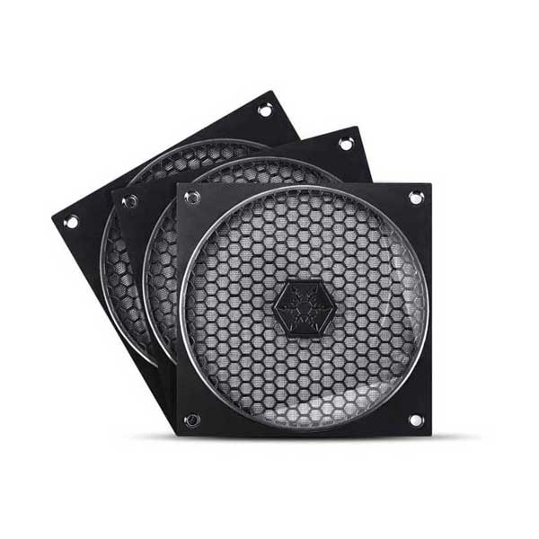 SilverStone SilverStone FF121B-3PK 120mm Reusable Fan Filter with Honeycomb Grille 3-Pack Default Title

