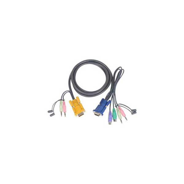 IOGEAR IOGEAR G2L5302P Micro-Lite Bonded All-in-One PS/2 KVM Cable Default Title
