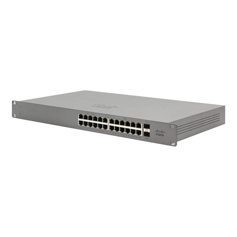 Cisco GS110-24P-HW-US 24-Port PoE Meraki Go Manageable Gigabit Network Switch with 2 SFP Slots