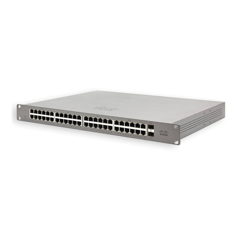 Cisco GS110-48P-HW-US 48-Port PoE Meraki Go Gigabit Network Switch with 2 SFP Slots