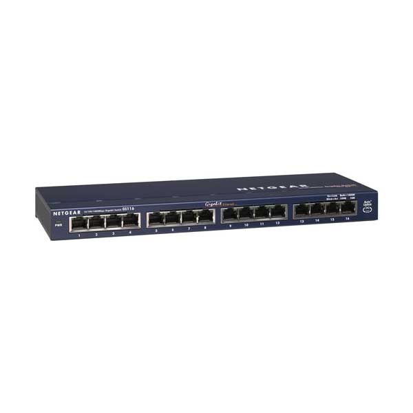 NETGEAR NETGEAR GS116NA 16-Port Gigabit Ethernet Unmanaged Switch with ProSAFE Limited Lifetime Protection Default Title
