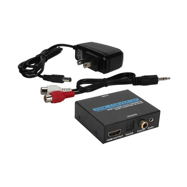 QVS HD-ADE4K HDMI 4K Audio De-Embedder/Extractor with HDMI Pass Through Port