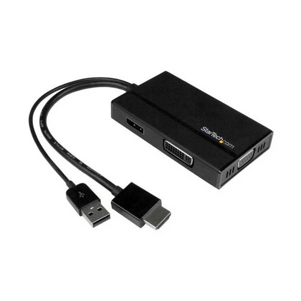StarTech 3-in-1 HDMI to DisplayPort, VGA or DVI