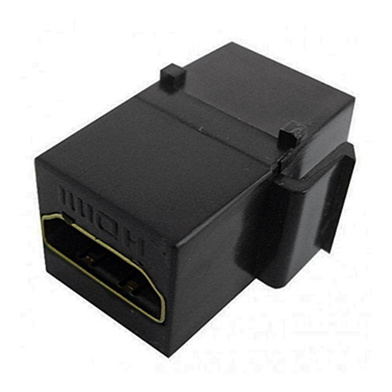SR Components HDMICPBK 4K CL2 Black Female to Female HDMI Inline Coupler Keystone