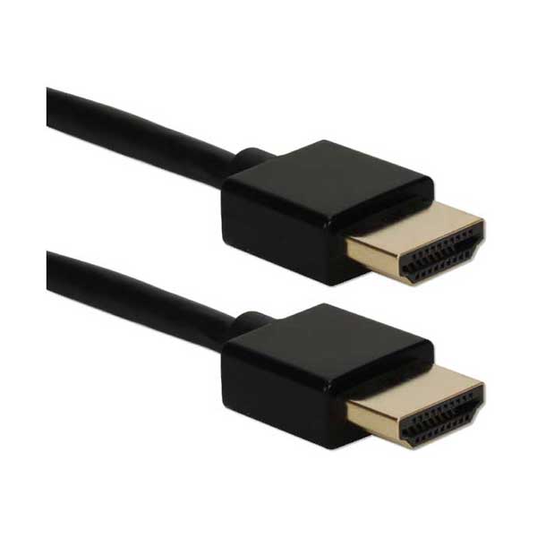 QVS HDT-3F 3ft High Speed HDMI UltraHD 4K with Ethernet Thin Flexible Cable
