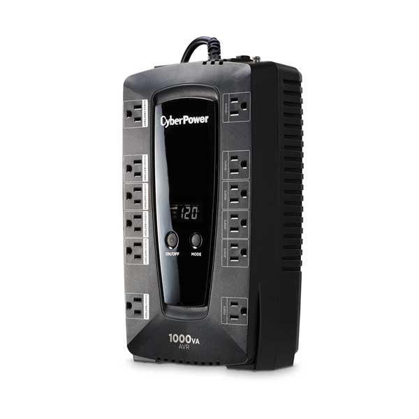 CyberPower LE1000DG 1000VA  12-Outlet Line Interactive Battery Backup System with Simulated Sine Wave